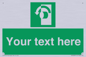 Custom Turn Anti-Clockwise Sign